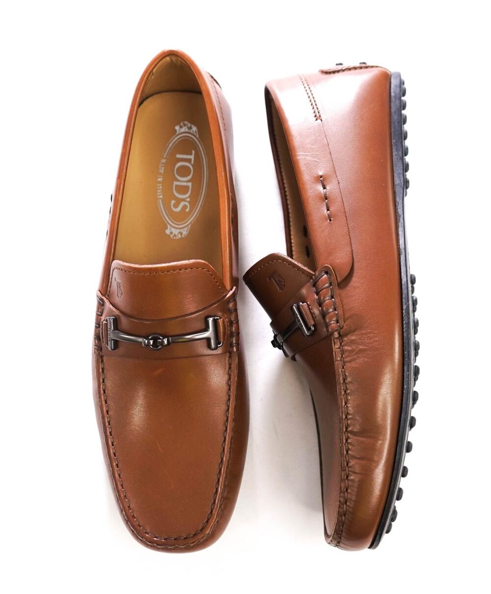 $975 TOD'S - Brown Leather Driving Loafers - US 8.5 (7.5UK)